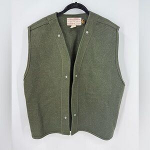Filson Mackinaw vintage Wool Vest Liner, the Style #21 Snap-in Vest Liner 46/XL